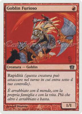 212 / 350 Goblin Furioso comune (IT) -NEAR MINT-