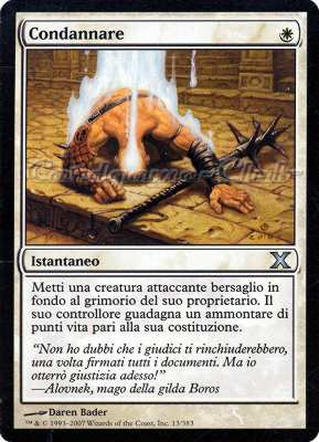 013 / 383 Condannare non comune (IT) -NEAR MINT-