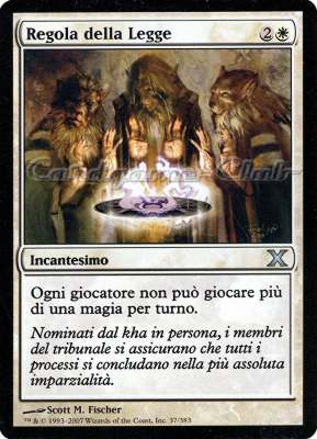 037 / 383 Regola della Legge non comune (IT) -NEAR MINT-