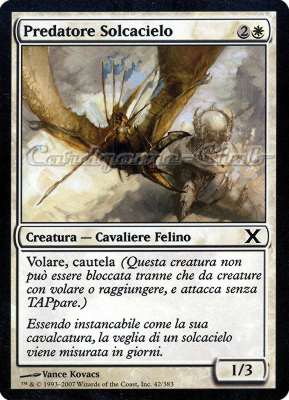 042 / 383 Predatore Solcacielo comune (IT) -NEAR MINT-