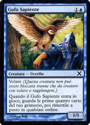 104 / 383 Gufo Sapiente comune (IT) -NEAR MINT-