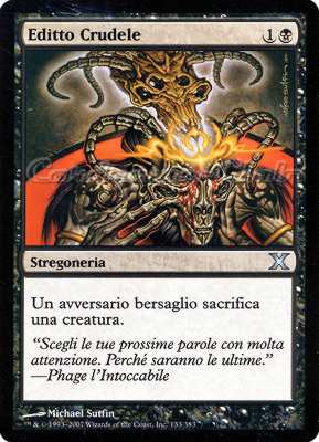 133 / 383 Editto Crudele non comune (IT) -NEAR MINT-