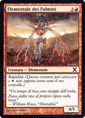 217 / 383 Elementale dei Fulmini comune (IT) -NEAR MINT-