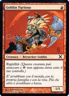 224 / 383 Goblin Furioso comune (IT) -NEAR MINT-