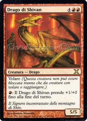 230 / 383 Drago di Shivan rara (IT) -NEAR MINT-