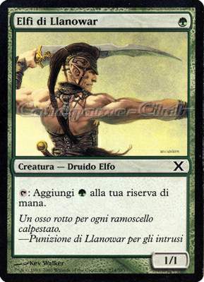 274 / 383 Elfi di Llanowar comune (IT) -NEAR MINT-