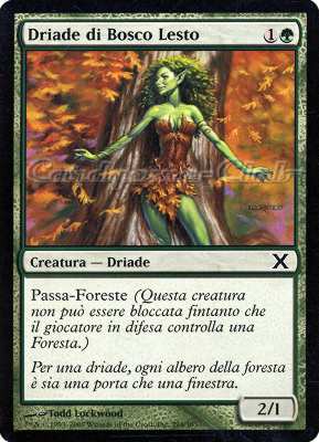 294 / 383 Driade di Bosco Lesto comune (IT) -NEAR MINT-