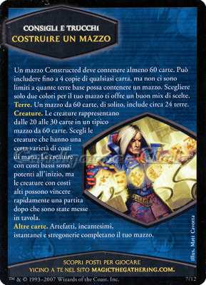 07 / 12 Costruire un Mazzo comune -NEAR MINT-