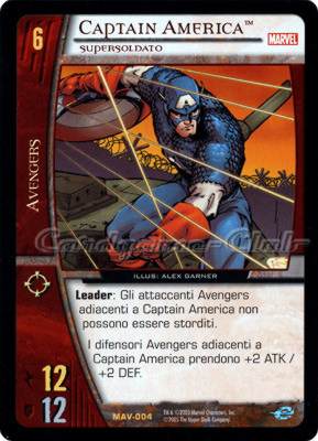 MAV-004 Captain America rara -NEAR MINT-
