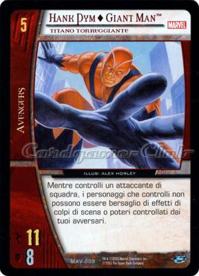 MAV-009 Hank Pym + Giant Man non comune -NEAR MINT-