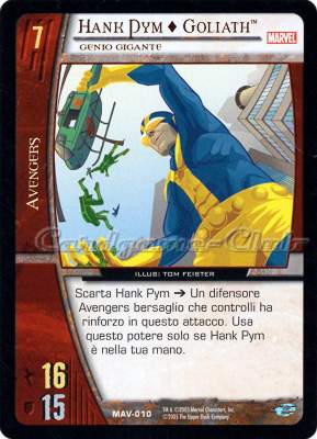 MAV-010 Hank Pym + Goliath comune -NEAR MINT-
