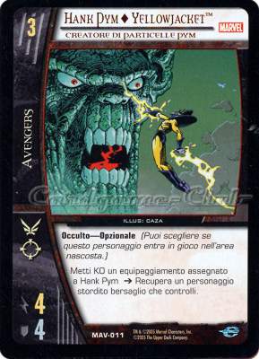 MAV-011 Hank Pym + Yellowjacket comune -NEAR MINT-