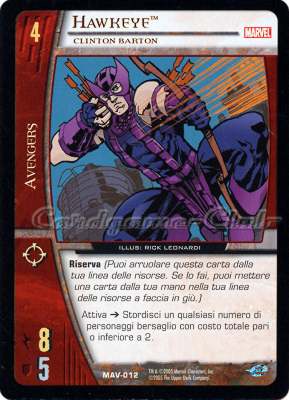 MAV-012 Hawkeye comune -NEAR MINT-