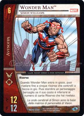 MAV-028 Wonder Man non comune -NEAR MINT-