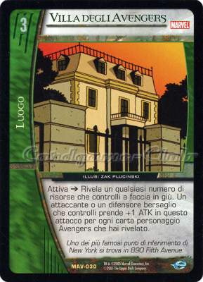 MAV-030 Villa degli Avengers rara -NEAR MINT-
