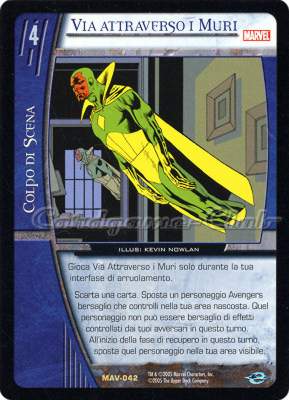 MAV-042 Via attraverso i Muri rara -NEAR MINT-