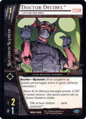 MAV-048 Doctor Decibel comune -NEAR MINT-