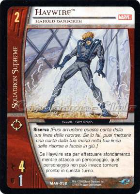 MAV-052 Haywire comune -NEAR MINT-