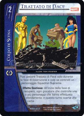 MAV-077 Trattato di Pace non comune -NEAR MINT-