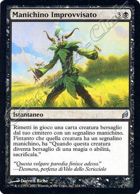 124 / 301 Manichino Improvvisato non comune (IT) -NEAR MINT-