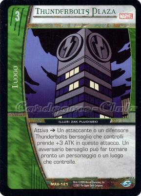 MAV-121 Thunderbolts Plaza rara -NEAR MINT-