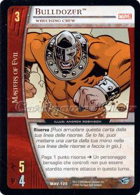 MAV-125 Bulldozer comune -NEAR MINT-