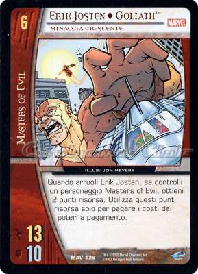 MAV-128 Erik Josten + Goliath comune -NEAR MINT-