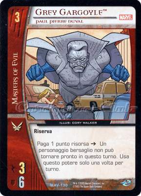 MAV-130 Grey Gargoyle non comune -NEAR MINT-