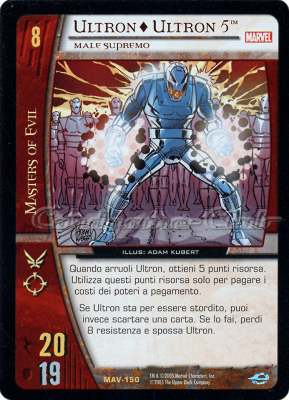 MAV-150 Ultron + Ultron 5 rara -NEAR MINT-