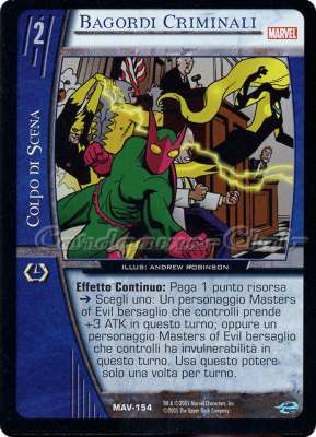 MAV-154 Bagordi Criminali comune -NEAR MINT-