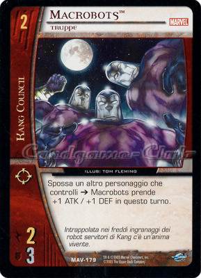 MAV-179 Macrobots comune -NEAR MINT-