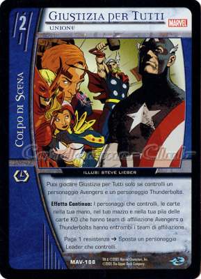 MAV-188 Giustizia per Tutti comune -NEAR MINT-