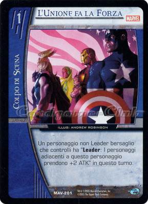 MAV-201 L'Unione fa la Forza comune -NEAR MINT-