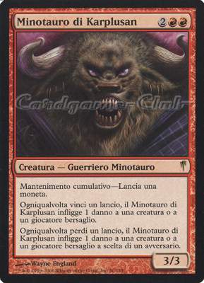 086 / 155 Minotauro di Karplusan rara (IT) -NEAR MINT-