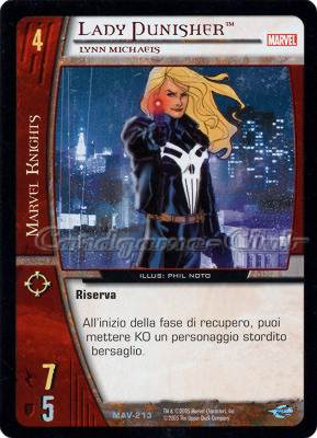 MAV-213 Lady Punisher non comune -NEAR MINT-