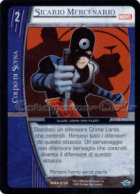 MAV-218 Sicario Mercenario rara -NEAR MINT-