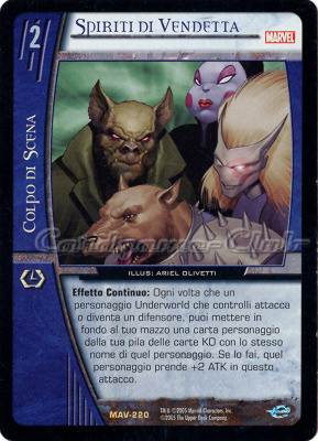 MAV-220 Spiriti di Vendetta rara -NEAR MINT-