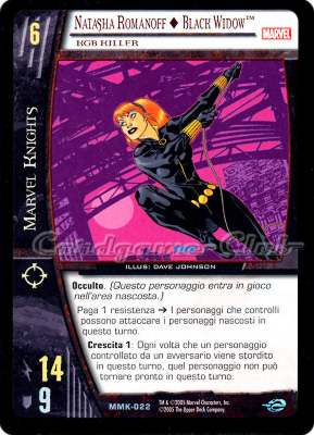 MMK-022 Natasha Romanoff + Black Widow non comune -NEAR MINT-