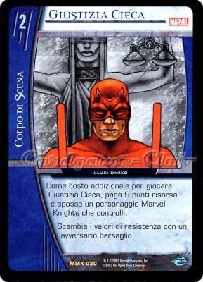 MMK-030 Giustizia Cieca rara -NEAR MINT-
