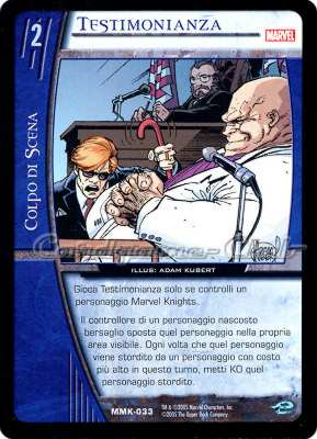 MMK-033 Testimonianza comune -NEAR MINT-