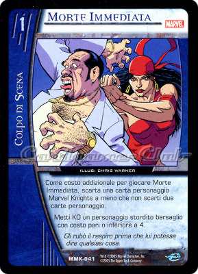 MMK-041 Morte Immediata comune -NEAR MINT-