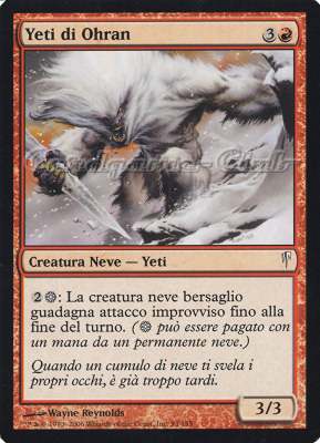093 / 155 Yeti di Ohran comune (IT) -NEAR MINT-