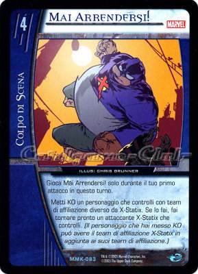 MMK-083 Mai Arrendersi! non comune -NEAR MINT-