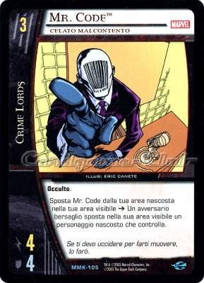 MMK-105 Mr. Code non comune -NEAR MINT-
