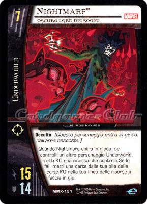 MMK-151 Nightmare comune -NEAR MINT-
