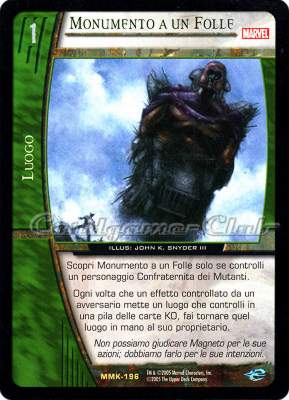MMK-196 Monumento a un Folle rara -NEAR MINT-