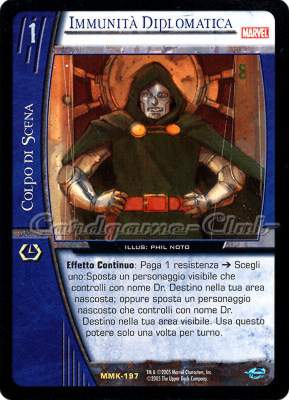 MMK-197 Immunita' Diplomatica rara -NEAR MINT-