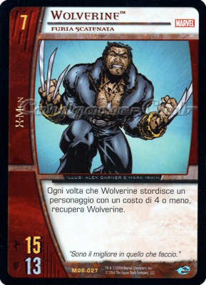 MOR-027 Wolverine rara -NEAR MINT-