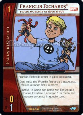 MOR-044 Franklin Richards rara -NEAR MINT-