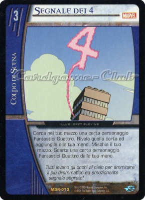 MOR-073 Segnale dei 4 rara -NEAR MINT-
